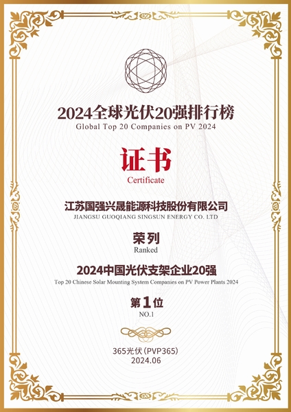 중국 Jiangsu Guoqiang Singsun Energy Co., Ltd. 회사 프로필